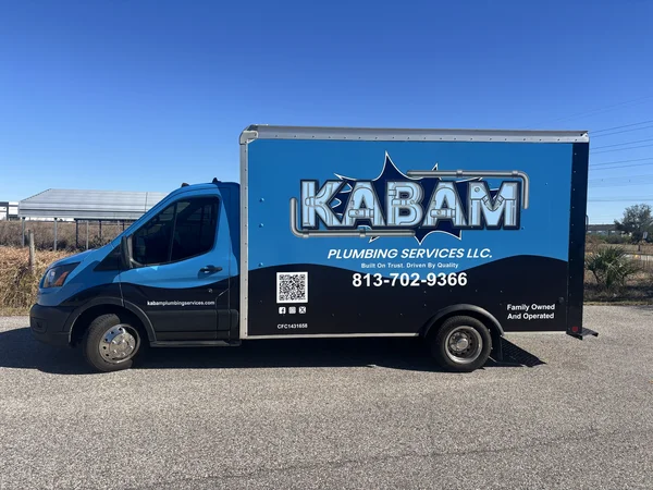 Kabam Plumbing Services wrapped service van